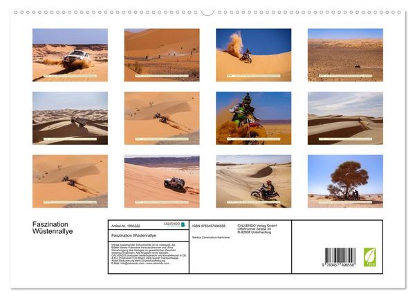Produktbild: Faszination W&uuml;stenrallye (hochwertiger Premium Wandkalender 2026 DIN A2 quer), Kunstdruck in Hochglanz