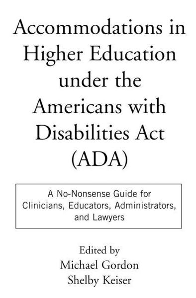 Produktbild: Accommodations in Higher Education Under the Americans with Disabilities ACT