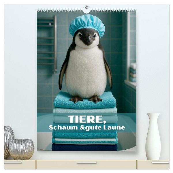 Produktbild: Tiere, Schaum und gute Laune (hochwertiger Premium Wandkalender 2026 DIN A2 hoch), Kunstdruck in Hochglanz
