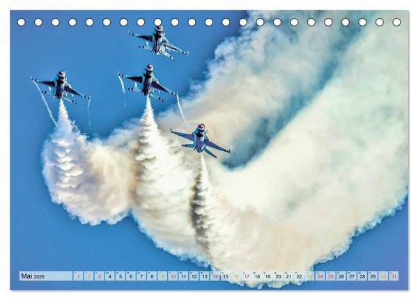 Produktbild: Flugschau - frei sein (Tischkalender 2026 DIN A5 quer), CALVENDO Monatskalender