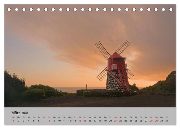 Produktbild: Azoren - Gr&uuml;ne Inseln im Atlantik 2026 (Tischkalender 2026 DIN A5 quer), CALVENDO Monatskalender