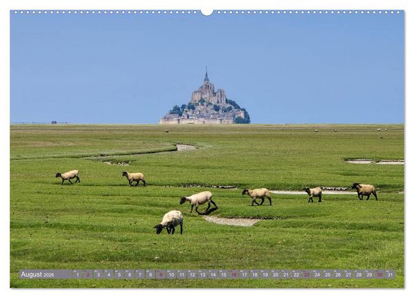 Produktbild: Le Mont-Saint-Michel - Sagenumwobener Klosterberg im Watt (Wandkalender 2026 DIN A2 quer), CALVENDO Monatskalender