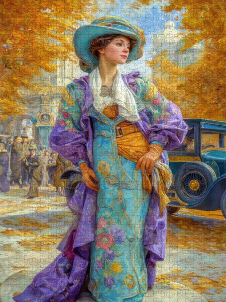 Produktbild: CALVENDO Puzzle Sinnliche Sch&ouml;nheit des Jugendstils | 1000 Teile Lege-Gr&ouml;&szlig;e 64x48cm Foto-Puzzle f&uuml;r gl&uuml;ckliche Stunden