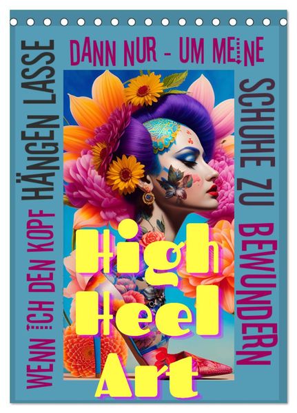 Produktbild: HighHeelArt (Tischkalender 2026 DIN A5 hoch), CALVENDO Monatskalender
