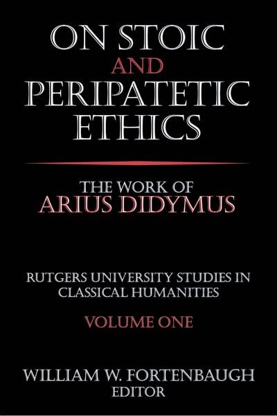 Produktbild: On Stoic and Peripatetic Ethics