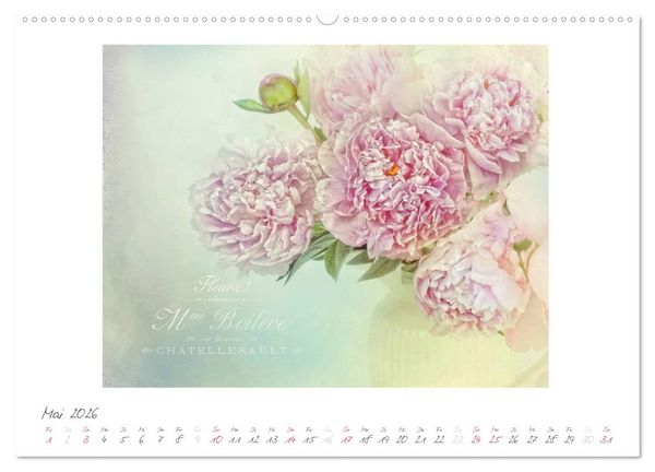 Produktbild: Vintage Flowers (Wandkalender 2026 DIN A2 quer), CALVENDO Monatskalender