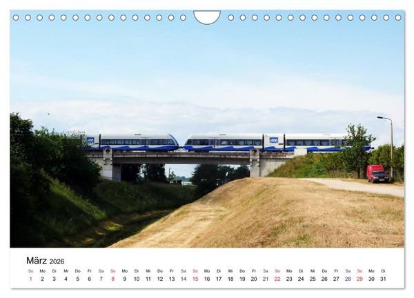 Produktbild: Eisenbahnen auf Usedom (Wandkalender 2026 DIN A4 quer), CALVENDO Monatskalender