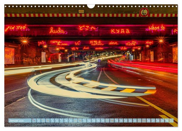 Produktbild: KunstLichtTore in Bochum - und Br&uuml;cken, die es werden sollten (Wandkalender 2026 DIN A3 quer), CALVENDO Monatskalender