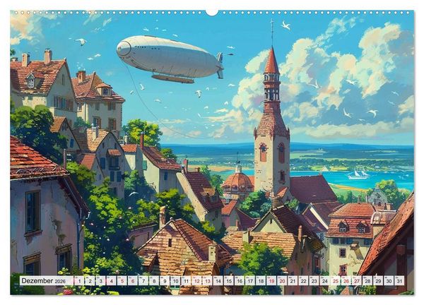 Produktbild: Begegnungen im Anime Zauberland (Wandkalender 2026 DIN A2 quer), CALVENDO Monatskalender