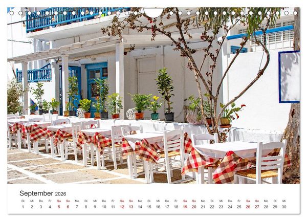 Produktbild: Stadt Mykonos - Impressionen (Wandkalender 2026 DIN A4 quer), CALVENDO Monatskalender