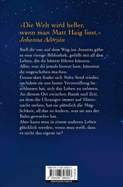 Produktbild: Die Mitternachtsbibliothek