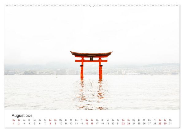Produktbild: Japan - Zwischen Tempeln und Neonlicht (hochwertiger Premium Wandkalender 2026 DIN A2 quer), Kunstdruck in Hochglanz