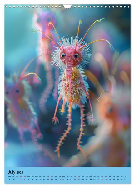 Produktbild: Microbial Cuteness (Wall Calendar 2026 DIN A3 portrait), CALVENDO 12 Month Wall Calendar