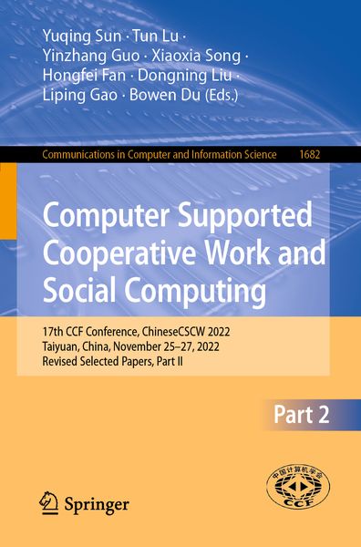 Produktbild: Computer Supported Cooperative Work and Social Computing