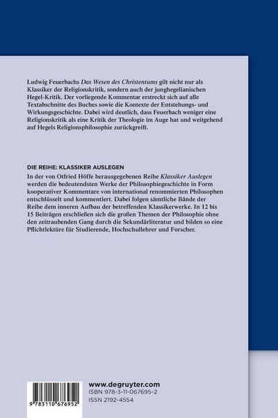 Produktbild: Ludwig Feuerbach: Das Wesen des Christentums