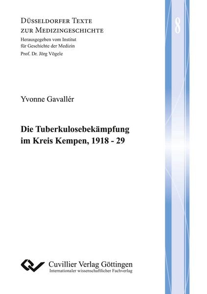 Produktbild: Die Tuberkulosebek&auml;mpfung im Kreis Kempen, 1918 - 29