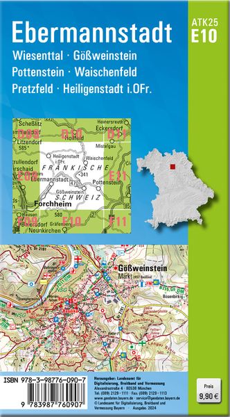 Produktbild: ATK25-E10 Ebermannstadt (Amtliche Topographische Karte 1:25000)