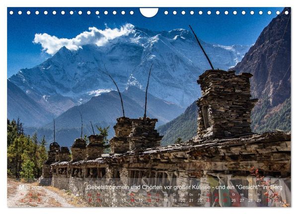 Produktbild: NEPAL - rund um die Annapurna (Wandkalender 2026 DIN A4 quer), CALVENDO Monatskalender