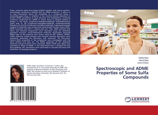 Produktbild: Spectroscopic and ADME Properties of Some Sulfa Compounds