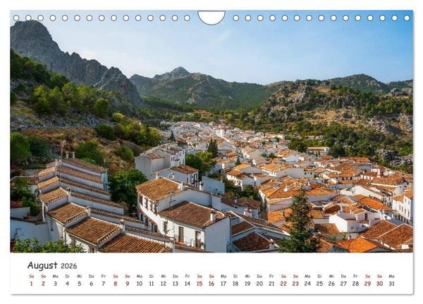 Produktbild: Andalusien - Wei&szlig;e D&ouml;rfer und wilde Natur (Wandkalender 2026 DIN A4 quer), CALVENDO Monatskalender