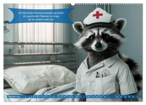 Produktbild: Tierisch lustige Krankenpfleger (hochwertiger Premium Wandkalender 2026 DIN A2 quer), Kunstdruck in Hochglanz
