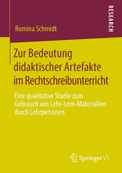 Produktbild: Zur Bedeutung didaktischer Artefakte im Rechtschreibunterricht