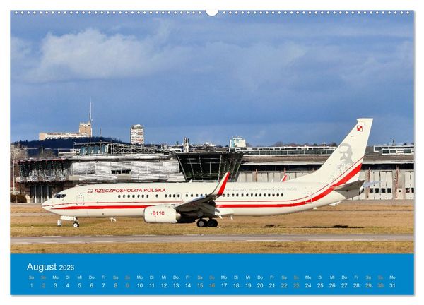 Produktbild: Flugzeugmomente in Stuttgart (Wandkalender 2026 DIN A2 quer), CALVENDO Monatskalender