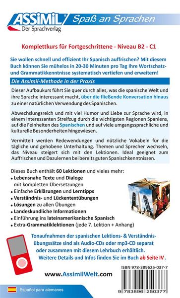 Produktbild: ASSiMiL Spanisch in der Praxis - Lehrbuch - Niveau B2-C1
