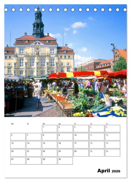 Produktbild: L&uuml;neburg, von der sch&ouml;nsten Seite (Tischkalender 2026 DIN A5 hoch), CALVENDO Monatskalender