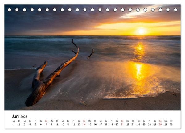 Produktbild: Deutschlands Landschaften - Vom Meer bis zu den Alpen (Tischkalender 2026 DIN A5 quer), CALVENDO Monatskalender