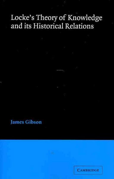 Produktbild: Locke's Theory Knowledge and Its Historical Relations