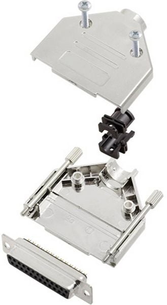 TRU COMPONENTS TCDTPKM25DMSK 7709268 D-SUB Buchsenleisten-Set 180 ° Polzahl: 25 Lötkelch 1 St.