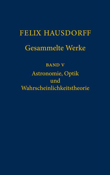 Produktbild: Felix Hausdorff - Gesammelte Werke Band 5