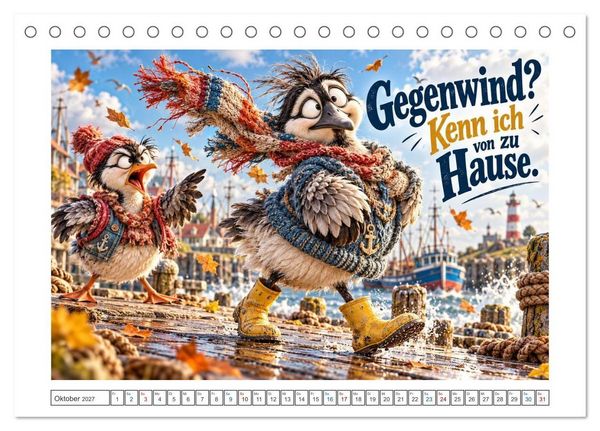 Produktbild: K&uuml;stenk&ouml;ppe (Tischkalender 2027 DIN A5 quer), CALVENDO Monatskalender