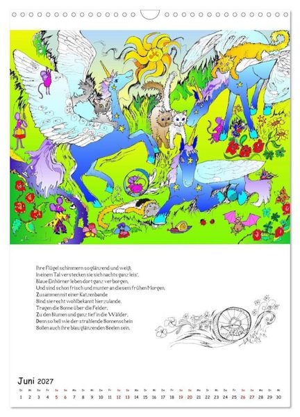 Produktbild: Ein phantastischer Katzenkalender: Magisches Katzenland (Wandkalender 2027 DIN A3 hoch), CALVENDO Monatskalender