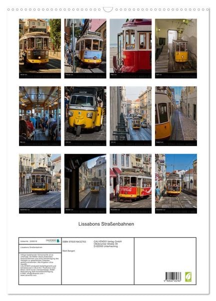Produktbild: Lissabons Stra&szlig;enbahnen (Wandkalender 2026 DIN A2 hoch), CALVENDO Monatskalender