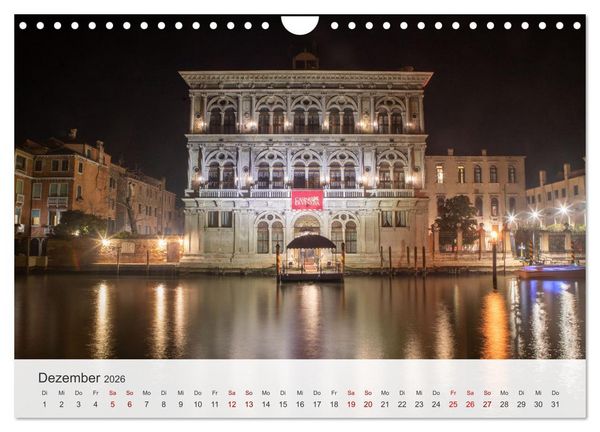 Produktbild: Venedig - Romantische Stadt am Canal Grande (Wandkalender 2026 DIN A4 quer), CALVENDO Monatskalender