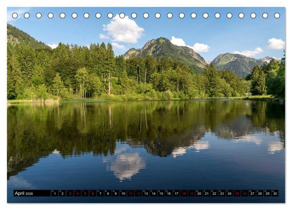 Produktbild: das Allg&auml;u (Tischkalender 2026 DIN A5 quer), CALVENDO Monatskalender