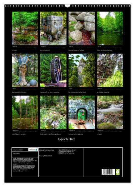Produktbild: Typisch Harz (Wandkalender 2026 DIN A2 hoch), CALVENDO Monatskalender
