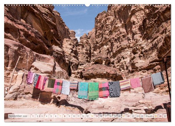 Produktbild: Jordanien - Wadis - W&uuml;ste - Weltwunder (hochwertiger Premium Wandkalender 2026 DIN A2 quer), Kunstdruck in Hochglanz