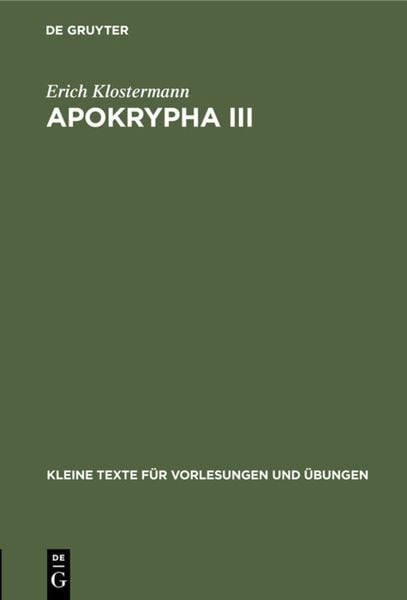 Produktbild: Apokrypha III