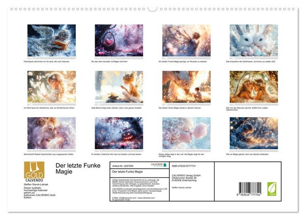Produktbild: Der letzte Funke Magie (hochwertiger Premium Wandkalender 2027 DIN A2 quer), Kunstdruck in Hochglanz