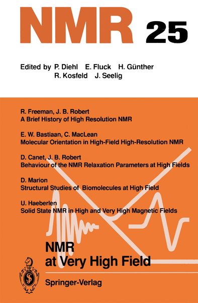 Produktbild: NMR at Very High Field