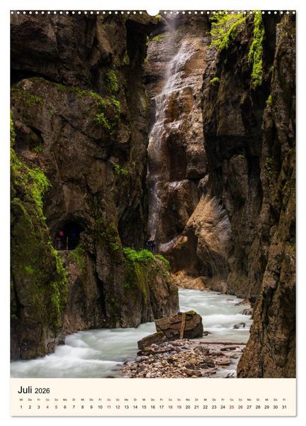 Produktbild: Partnachklamm (hochwertiger Premium Wandkalender 2026 DIN A2 hoch), Kunstdruck in Hochglanz