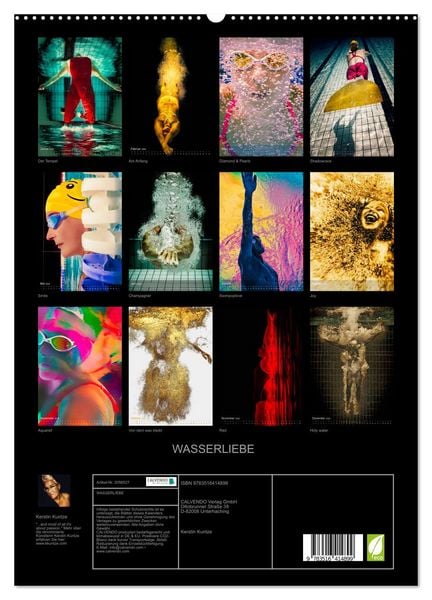 Produktbild: WASSERLIEBE (hochwertiger Premium Wandkalender 2026 DIN A2 hoch), Kunstdruck in Hochglanz