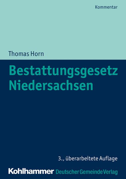 Produktbild: Bestattungsgesetz Niedersachsen