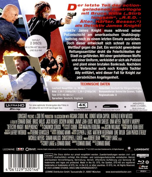 Produktbild: Detective Knight: Independence (+ Blu-ray)