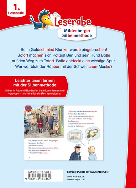 Produktbild: Leserabe mit Mildenberger Silbenmethode - Polizeihund Bolle im Einsatz