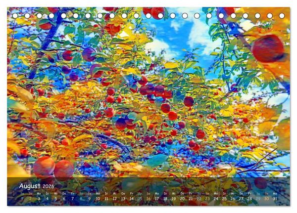 Produktbild: Surreales Farbspiel (Tischkalender 2026 DIN A5 quer), CALVENDO Monatskalender