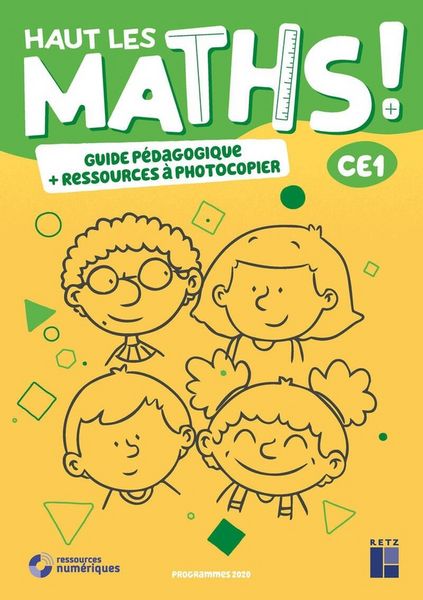 Produktbild: Haut les maths ! CE1 : guide p&eacute;dagogique + ressources &agrave; photocopier